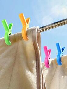 8pcs Large Beach Clips And Colorful Clips, Used To Keep Towels Clean And Dry, Suitable For Swimming Pools, Boats, Cruises, Outdoor Patios And Yards Towel Fixing, Ideal Accessory For Beach Towel Cleaning And Drying - Multicolor - View 6