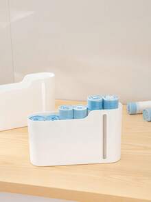 1 hộp đựng túi rác treo tường không cần khoan, hộp sắp xếp túi nhựa, phù hợp cho phòng trẻ em - Nhiều màu - Xem 3