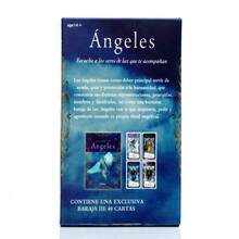 Spanish Tarot Cards Angel Oracle Deck Spanish Spiritual Card Set Divine Guidance Angelic Messages Inspirational Pocket-Sized - Light Grey - View 4