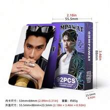 Thai Actor Ohm Pawat Fan Collectible Cards, Mini Stickers And LOMO Cards, Holiday Gifts And Greeting Cards - Multicolor - View 4