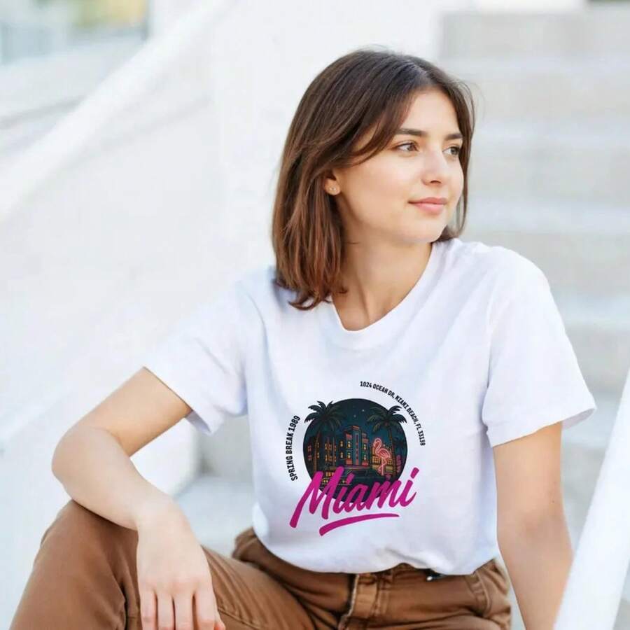 Women T-Shirts - 白色 - 查看 1