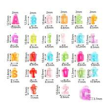 27g Pack (Approx. 100pcs) Colorful Acrylic Letter Charms, DIY Jewelry Making Accessories, Suitable For Necklaces, Bracelets, Earrings, Clothing And Shoes Decoration - Alphabet Pendant - View 4
