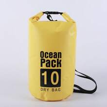 1件防水桶包 PVC防水包 溪流徒步防水包 激流泛舟收納包 單/雙肩攜帶防水包 戶外防水收納桶 網夾防水包 全密封防水乾/濕分離 單/雙肩雙用 攜帶收納 防泥/沙 浮水不沉 大容量 耐磨耐壓 - 黃色 - 查看 9