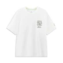 LI-NING Unisex WADE X Timothy Goodman Co-Branded Cooling Comfort Oversized Graphic Casual Tee AHSW537 - White - View 2