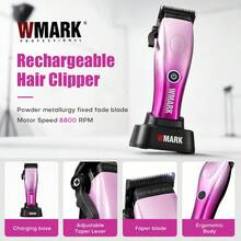 Wmark Hair Clipper Professional Hair Trimmer Hair Clipper Electric Hair Clipper Cordless Clippers Set Adjustable Barber Hair Clipper NG-7013 - Multicolor - View 3