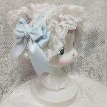 Lolita Gothic Devil Wing Headband, Halloween Bow Hair Accessory, Lolita Bat Dark Style Headwear - 黑紅牛角髮帶 - 查看 7