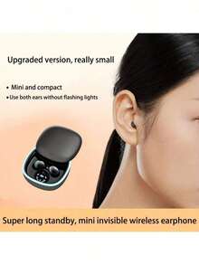 2026 Mini Invisible Wireless Bluetooth Earbuds, Deep Bass Stereo Headphones, Suitable For Sleep, Sports And Learning, Ideal Gift For Students And Fitness Enthusiasts, 180mAh Battery, Ultra-Long Playtime, Compatible With IOS And Android Smartphones - View 6