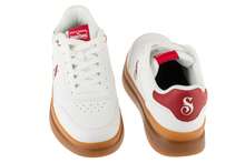 Skechers Duraleather Lace Up Snoop Cupsole Sneaker - White Mens Sneakers - White - View 5