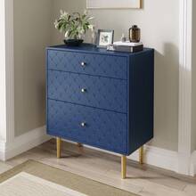 Navy Blue Sideboard - Modern Wood And Metal Frame Cabinet For Dining Room And Living Room - 海軍藍 - 查看 5