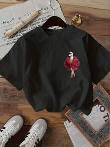 Women T-Shirts - Black - View 3