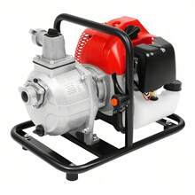 Gasoline Engine Water Pump 2-Stroke Engine Water Pump 43CC Water Transfer Pump  1.25KW/1.7hp - Red and Black - View 4