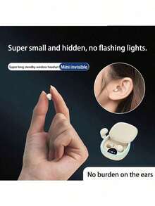 2026 Mini Invisible Wireless Bluetooth Earbuds, Deep Bass Stereo Headphones, Suitable For Sleep, Sports And Learning, Ideal Gift For Students And Fitness Enthusiasts, 180mAh Battery, Ultra-Long Playtime, Compatible With IOS And Android Smartphones - View 9