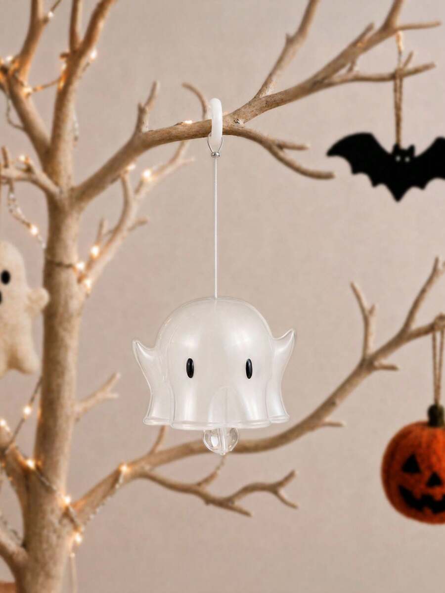 1 buah Hiasan Gantung Jendela Kaca Hantu Lucu, Penangkap Sinar Matahari Hantu, Dekorasi Hantu, Dekorasi Halloween, Hadiah Halloween - Liontin kaca hantu - View 1