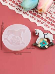 Christmas Series Snowman Candy Cane Rocking Horse DIY Silicone Mold 1pc - Christmas Style - View 3