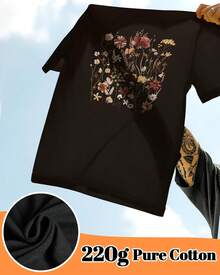 Women T-Shirts - 復古花朵 - 查看 5