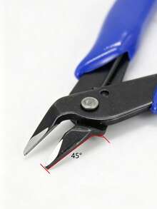 5 Inch Micro Flush Cutter, Small Wire Cutters Spring Loaded Cutting Pliers, Wire Cutters For Jewelry Making, Soft Copper Wire, Floral, Electronics, Model Craft, Heating Wire, 3D Print - A - View 4