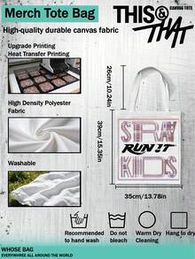 Hasbro THIS THAT Canvas Tote Bag, New Album THIS THAT RUN IT, STAY Support Gift Bag, Suitable For Birthday, Comeback Period And Other Occasions - Multicolor - View 2