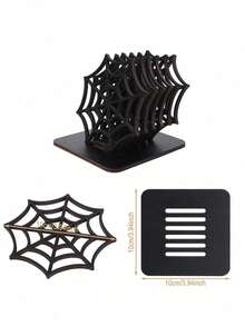 4pcs/1set Halloween Decoration Mats, Halloween Spider Web Decoration Mats, Tabletop Decor, Halloween Trick Or Treat Decoration, Halloween Ornaments, Halloween Room Decor, Party Supplies, Home Decor, Halloween Gift 1pc - Multicolor - View 12