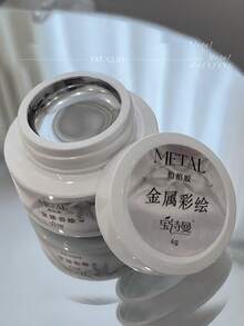 BAOSHIMAN Gel de Unha Metálico Prata Espelhado, Gel Espelhado Líquido Ultra-Brilhante, Adequado para Tie Dye Francês, Arte de Unhas e Mistura, Suprimentos Profissionais de Unhas - Transparente - Visão 8