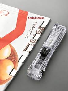 Transparent Visible Binding Clip, Compact And Portable, Simple Stapler, Sturdy And Anti-Slip, Can Clip A4 Paper And Books, Reusable, Suitable For Office, Clerical, School, Student Learning, Used For Fixing Documents And Books - Multicolor - View 7
