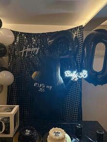 Personalized Veil,Personalized RIP 20/30/40/50 Years Old Black Veil, Farewell To My 20s/30s/40s/50s,Alternative Gothic Style,Gothic Funeral,For Weddings,Parties,Dark Party Decoration,Photo Props,Halloween,Bachelorette Party,Gift For Birthday - Multicolor - View 4