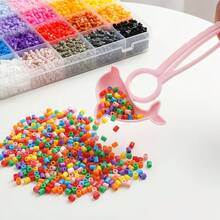 144 Colors 2.6mm Mini High-Quality Fuse Beads Set With Upgraded Tool Kit, Includes Templates And Tools, Suitable For Home DIY Pixel Art, Handmade Beading Set, Perfect For Creative Art Projects And Home Decor, Valentine's Day Gift - Multicolor - View 3
