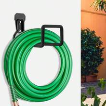 Garden Hose Bracket Wall Mount, Outdoor Heavy Duty Water Hose Rack, Metal Hose Reel Hose Holder Hose Hook, With 2 Screws, For Garden Hose, Expandable Hose, Water Hose Extension Hose - Black - View 5