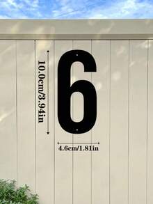 1 Piece 0-9 Number Metal House Number Plate - Metal House Number Plate, Suitable For House Numbers, Outdoor Mailbox Numbers, Home Decoration, Garden Decoration, Gates, Garage Doors, Includes Numbers 0 To 9, Can Be Freely Combined - Number - View 23
