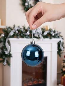 DIY Wreath, Shiny Holiday Decoration Pendant - Blue - View 6