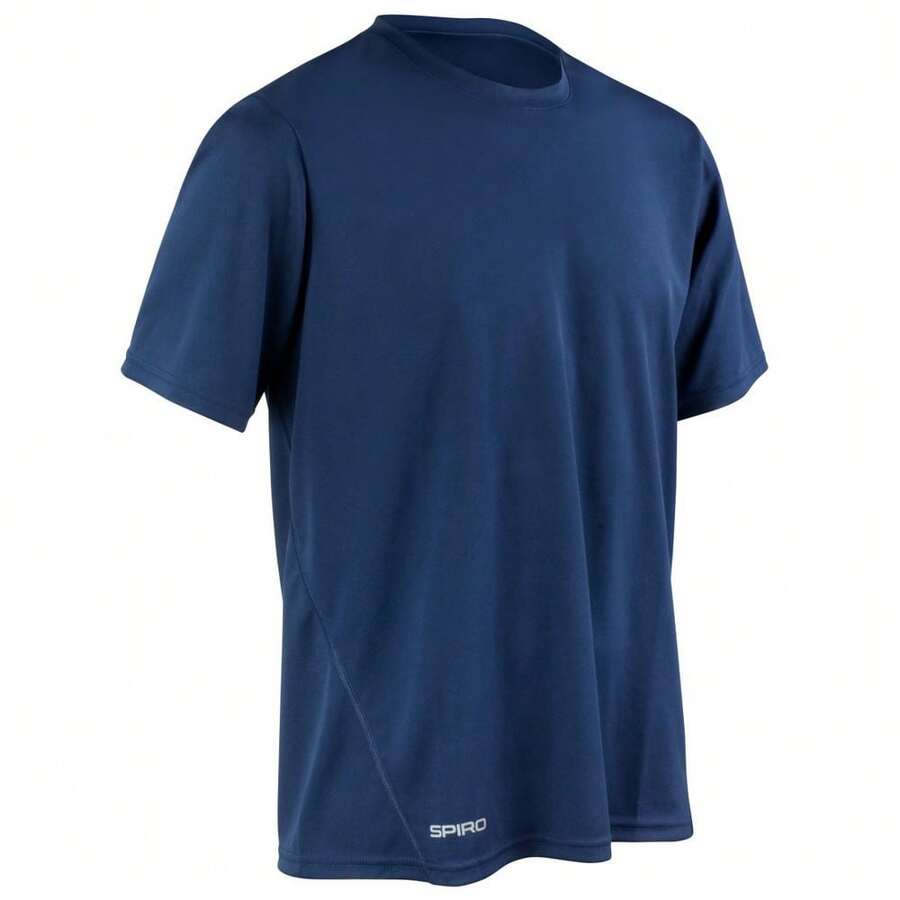 Spiro Unisex Adult Performance Quick Dry T-Shirt - Navy - View 1