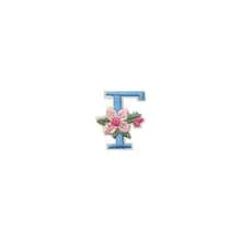 1/26pcs Computer Embroidered Floral Multi-Color English Letter A-Z Badge Patch, Clothing Accessory Decorative Patch With Back Adhesive Embroidery Fabric - Multicolor - View 66