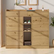 White Shoe Cabinet - Modern Design For Hallways And Entrances - 自然的 - 查看 5