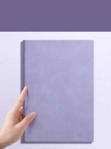 1pc Premium A5 PU Leather Notebook, 160 Pages Thick Non-Bleed Paper, Flexible Diary With Ribbon Bookmark, Suitable For Office Bac, First Day Of School - Multicolor - View 4