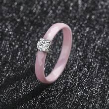 Pinannie 3mm Colorful Enamel Rings For Women, Cubic Zirconia Stainless Steel Ring Engagement Promise Wedding Band Stackable Jewelry Gift For Her US Size 5-12 - Faceted - View 15