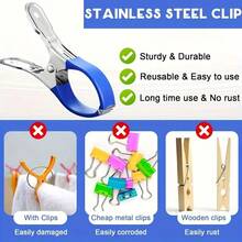 20pcs Practical Heavy‑Duty Windproof Tarp Clips Upgraded Thickened Pool Cover Fastener Strong Lock‑Grip Resist Wind Tearing UV‑Stable Non‑Scratch Design For Above‑Ground Pool Winter Solar Cover Camping Awning Laundry Blanket Fixing Gear - Multicolor - View 3