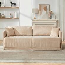 Sofa Bed Frame Beige 2 Seats - 米色雙座 - 查看 2