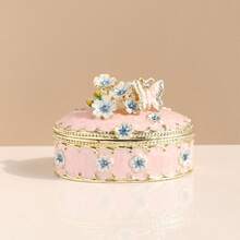 Decorative Jewelry Chests & Boxes - White Double Box (cherry Blossom) - View 6