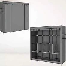 Foldable Wardrobe Closet For Organizing Clothes With Zipper - 165x45x165 隨機 - 查看 4