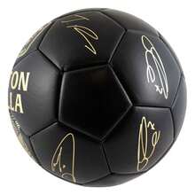 Aston Villa FC Phantom Printed Signature Football - Black/Gold - View 2