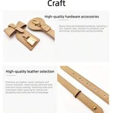 Handmade DIY Straw Handbag PU Leather Accessories Self-Made Vintage Pattern Bucket Bag Materials Shoulder Crossbody Bag Strap - New Model - View 7