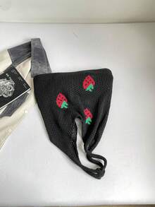 Casual Versatile Crochet Knit Large Capacity Shoulder Bag - Negro - Ver 4