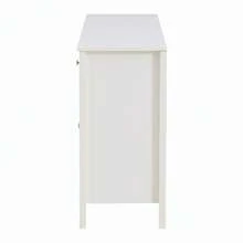 Stylish White Dining Sideboard With 2 Drawers And 4 Doors - Elegant Buffet For Kitchen, Living Room - 白色 - 查看 10