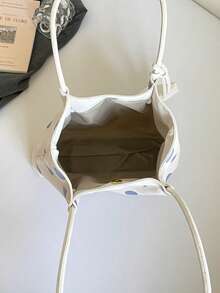 New Women's Handbag, Unique Design, Equipped With Dual Handles, Large Capacity, Perfect For Daily Casual Use. Whether For Vacation, Commuting Or Shopping, It's An Ideal Choice. - White - View 11