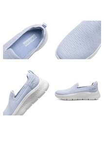 Skechers Women's GO WALK FLEX Slip-On Breathable Soft Sole Lightweight Casual Walking Shoes 124847-LTBL - Light Blue - View 11