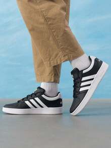 Adidas Men's HOOPS CLASSIC 2026 Summer New Retro Low-Top Casual Sports Skate Shoes KI1056 - Black/White - View 5