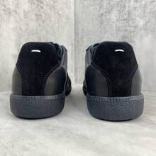New MM6 Sneakers, German-Style Athletic Shoes For Couples With Colorful Panel Design, Casual Shoes Suitable For Daily Outings And Date Outfits - All Black - View 3