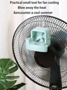 1 Set Pink/Blue Portable Fan Ice Box (Includes 4 Ice Boxes) Designed For Cooling, Electric Fan Cooling Gadget, Suitable For Home Floor Fans And Desktop Fans. This Set Can Enhance Summer Cooling Effect By Adding Ice To The Fan, Quick Cooling Without Electricity, Essential For Home/Office, Summer Must-Have - A - View 6