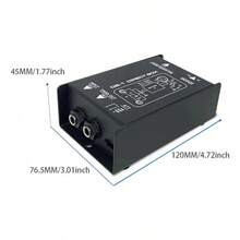 Caja directa pasiva,Canal DJ 1,guitarra audio Caja directa - Negro - Ver 9
