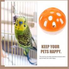 15pcs/10pcs/5pcs/1pc Bird Bell Ball Toy, Jingle Sound Diameter 3.8cm (1.5 Inch), Colorful Cat Teaser Dog Teaser Parrot Toy Ball, Built-In Bell, Interactive Bird Cage Toy, Suitable For Budgies, Cockatiels, Lovebirds And Other Small Birds, Perfect Holiday Gift For Pets - View 6
