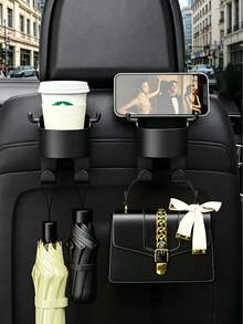 1 buah Pengait Belakang Jok Mobil Multifungsi, Pengait Mobil 2 in 1 dengan Tempat Gelas, Aksesori Interior Mobil, Rak Minuman Jepit Belakang, Organizer Penyimpanan, Tempat Gelas Belakang Jok Mobil Universal untuk Kendaraan, Aksesori Interior Otomotif - MultiWarna - View 7
